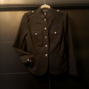 Grey Military Style Jacket